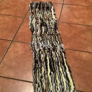 Giorgio Armani Multicolor Fur scarf